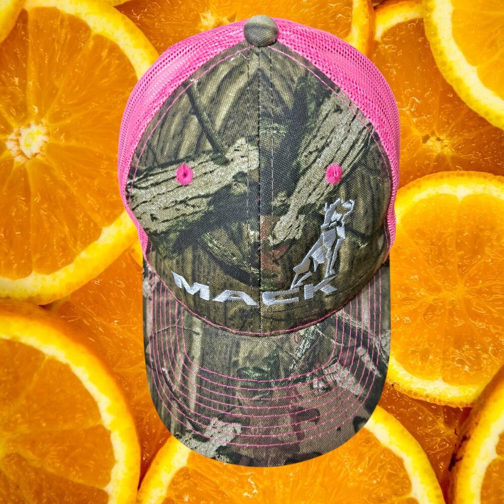 Ladies Fit Mack Realtree Camouflage Pink Trucker Hat‎